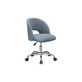 thumbnail image 4 of Mainstays Fabric Upholstered Open Back Office Chair, Grey for Teens and Adults, 4 of 6