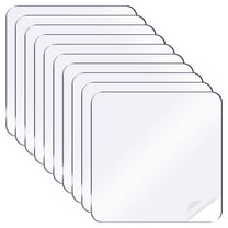 Uxcell Clear Double Sided Adhesive Pads, 2.36'' x 2.36'' Square Pre-Cut Mounting Tape Waterproof Removable Strong Sticky Gel Tape for Walls Hanging, 10 Pcs
