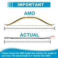 thumbnail image 6 of Uxcell Traditional Recurve Bow String Replacement AMO 58" in 12 Strands for Long Recurve Horse Bows (Black/Red), 6 of 7