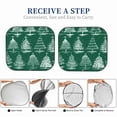 thumbnail image 6 of Xecao Christmas Trees for Foldable Car Sun Shades (2-Pack) offer sun protection with an easy-fold design for convenient windshield shading., 6 of 7
