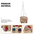 thumbnail image 4 of Miangastore Bird Climbing Toy Parrot Swing Toy Brown for Budgies 1 Set, 4 of 9