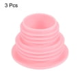 thumbnail image 3 of Uxcell Drain Pipe Seal Hose Silicone Plug Sewer Sealing Ring Connector, Pink 3 Pack, 3 of 5