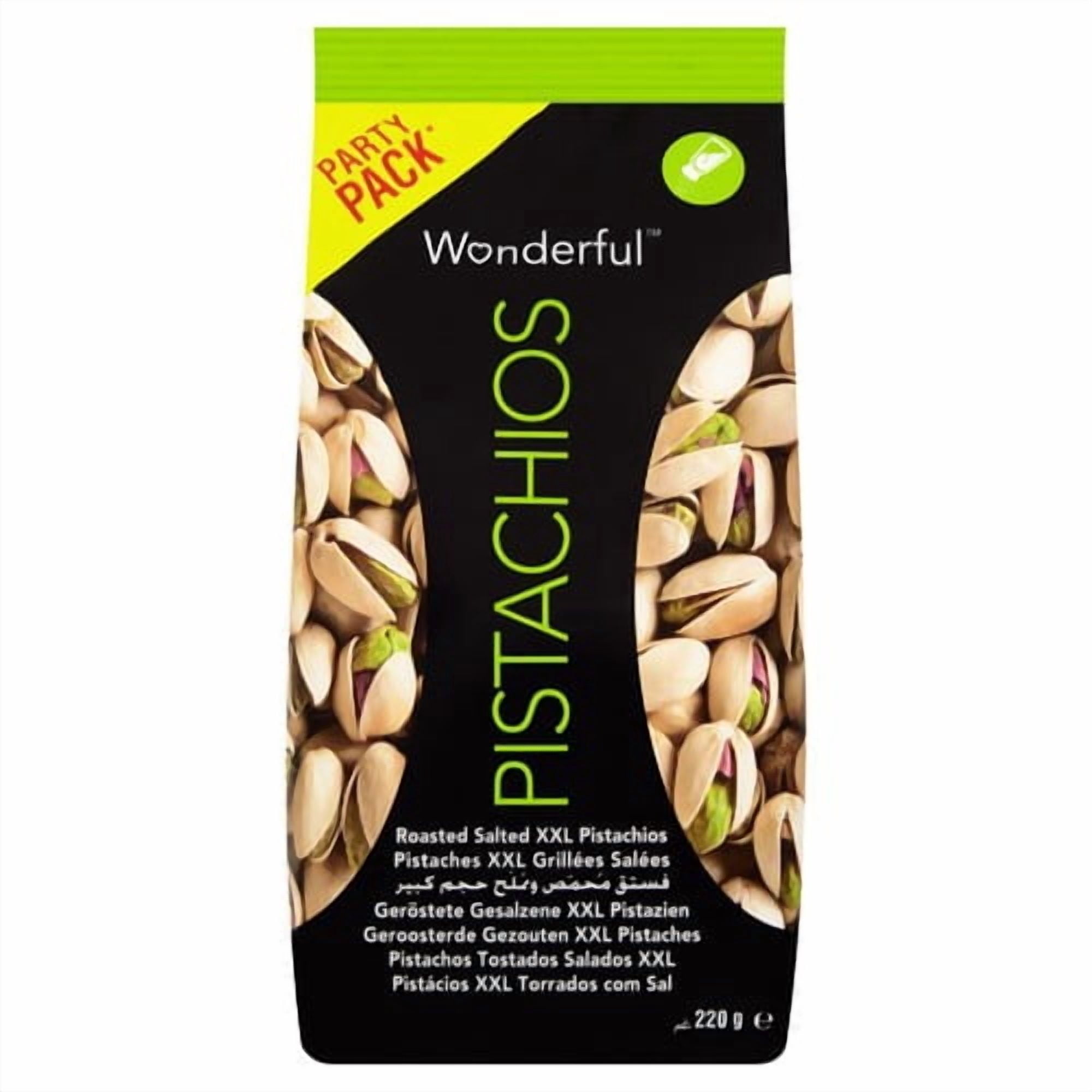 Wonderful Pistachios Roasted & Salted 250g, British Import (Pack of 3)