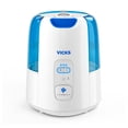 thumbnail image 2 of Vicks 1.2 gal. 500 sq. ft. Dual Comfort Cool + Warm Mist Humidifer, White/Blue, 2 of 10