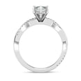 thumbnail image 3 of Ammo Jewel 2.1 Ct Marquise Cut Diamond Halo Engagement Ring - 14K White Gold Plated Lab-Created Simulated Diamond Ring - Elegant Split Shank Design - Perfect Gift for Women - Ideal for Engagement, 3 of 3