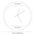 thumbnail image 3 of Paquete 7 piezas Reloj de pared moderno en aluminio, 3 of 3
