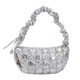 thumbnail image 1 of (FBA Quiere Doblar Los Productos) Nicho Nube Plisada Acolchada Ropa Algodón Burbujas Bolso Cruzado Ligero Un Hombro para Mujer 6080 (plata) Plata, 1 of 9