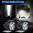 thumbnail image 2 of QenASHaing 2pcs 18W LED Motorcycle Headlights, Super Bright 7500K White Fog & Auxiliary Light, for Front Scooter or Electric Vehicle Installation, 2 of 2