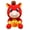 Red L, variant on Red S Year Of The Horse Mascot Plush Toy, Lucky Fortune Pony Stuffed Animal For Children Gift Collection