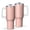 White-3, variant on Modern 40oz Tumbler– Stainless Steel Insulated Tumbler with Handle and Straw, Large Capacity Travel Cup for Hot & Cold Drinks