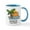 White/Blue Inside, variant on CafePress - California Encinitas Mugs - 11 oz Ceramic Mug - Novelty Coffee Tea Cup