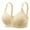 Beige, variant on POIUYTR Bras for Older Women Push Up Front Closure Button Everyday Bra Soft Comfort Full Coverage Underwire Adjustable Elastic Straps T-Shirt Bra 2024