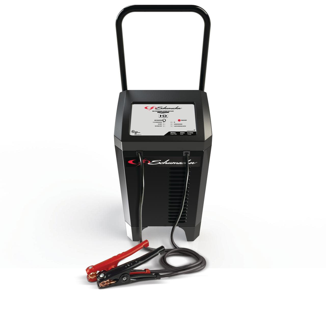 Schumacher Electric 6A Car Battery Charger and 200A Engine Starter, 4-in-1 Solution, Maintainer, 40A Boost, For 12V Power Sport, Automotive, and Marine Batteries, SC1285