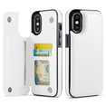 thumbnail image 1 of Funda tipo billetera de cuero PU para iPhone X/XS, blanca, Wefor, 1 of 7