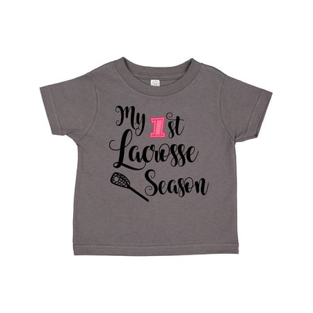 

Inktastic My 1st Lacrosse Season Gift Toddler Toddler Girl T-Shirt