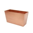 thumbnail image 4 of Achla Designs 22" W Rectangle Copper Plated Galvanized Steel Flower Box, Indoor Outdoor Use, 4 of 5