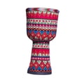 thumbnail image 2 of Tambor Djembe, instrumento musical de percusión, juguetes educativos sensoriales, tambor africano Rosa roja, 2 of 8