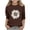 Brown, variant on jobturf Shirts for Girls Trendy Flower Graphic Tees Casual Lightweight Summer Blouses Comfy Loose 3/4 Sleeve Tops Size 3-12 Years