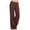 Wine, variant on Buigttklop Pants for Women 2024 Plus Size Women'S Casual Cotton Pull-On Pant with Elastic Waist High Waist Denim Wide Leg Palazzo Pants Jeans Trousers