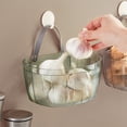 thumbnail image 3 of CAJA de AJO MONTADA EN LA Pared, Mascota Sin Golpes y PE Conveniente Contenedor de Almacenamiento de Jengibre de Pared Con Pegatina Sin Trazada para Cebolla Para Cocina, 3 of 7