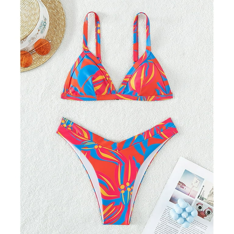 Miami Dolphins Women's Bikini Set 2 Piece Summer Beach Cross Swimwear Suit  Gift