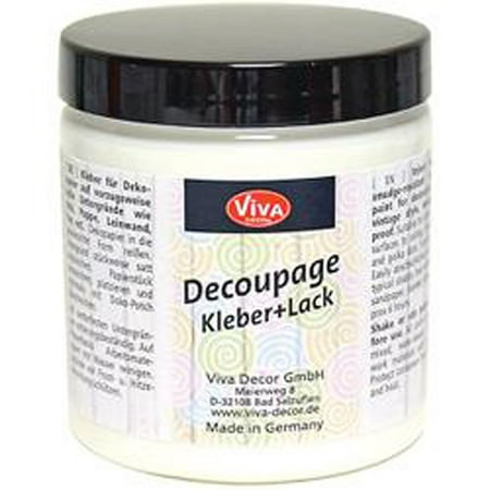 Viva Decor Decoupage Glue & Varnish 8.45oz-Clear (Best Varnish For Decoupage Furniture)
