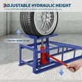 thumbnail image 3 of Towallmark 2-Pack Hydraulic Car Ramps, Heavy-Duty Vehicle Steel Ramps with 5T / 11000lbs Jack Load Capacity, Portable Design for Effortless Oil Changes and Car Lifts/Low Cars(Blue), 3 of 8