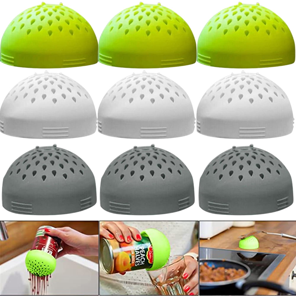 9PCS Silicone Strainer, Mini Round Strainers for MultiPurpose Cans for