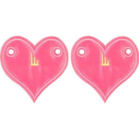 

Shwings Shoe Accessories: Awareness Baby Pink Heart
