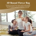 thumbnail image 6 of Planet Rugs Floral Round Area Rug 5 Ft Diameter Rose Flower Shaped Modern Accent Rug for Girls Bedroom Living Room Carpet Beige, 6 of 10