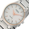 thumbnail image 2 of Caravelle by Bulova Women's 45P107 Clean Classic Two Tone 2 Diamond Dial Watch, 2 of 3