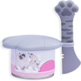 thumbnail image 1 of YOPTOP Cute Cat Pet Can Food Cover with Spoon - One Lid and One Spoon Pack (Cat Gray),catgray, 1 of 7