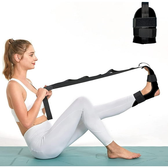 Yoga Stretching Strap Painless Legs Band For Pain Relief Achilles Tendonitis Improvement Leg Stretches For Muscle Strains And Ankle Injuries