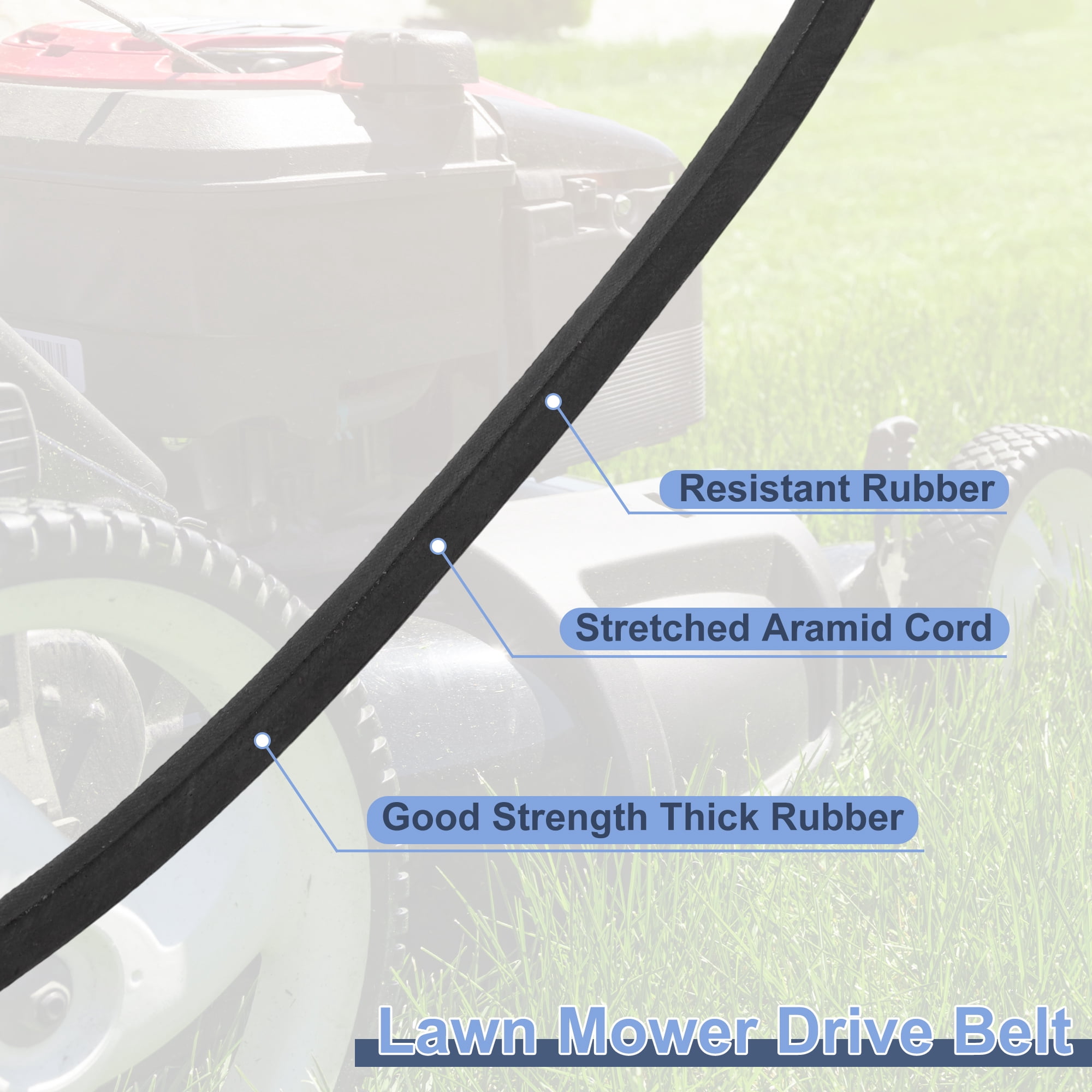 Unique Bargains No.580364608 Lawn Mower Deck Belt for Husqvarna Models and More