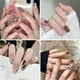 thumbnail image 4 of 24pcs Uñas Postizas Cortas Con Diseño Manicura Prensa Mate Largas, 4 of 4