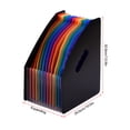thumbnail image 3 of 12 Pockets Expanding File Folder Accordian File Organizer A4 Letter Size Document Organizer File Rack Rainbow Color for Home Office School, 3 of 8