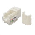 thumbnail image 2 of 25 pack lot Keystone Jack Cat6 White Network Ethernet 110 Punchdown 8P8C, 2 of 3
