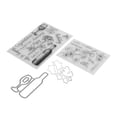thumbnail image 2 of Clear Stamps, Unique Embossing Shape Clear Rubber Stamps  For Card For Paper Crafts For Album Decoration, 2 of 8