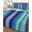 Green, variant on Twin XL Quilt Bedding Set, Mexican Style Reversible Summer Quilt 3 Pieces, Colorful Mexico Stripes Orange Purple Lightweight Bedspreads Coverlets with 2 Pillow Shams for All Seasons