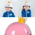 thumbnail image 4 of Helmet Crown Decor With Suction Cup Silicone Cute Motorcycle Helmet Crown For Kids, 4 of 5
