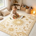 thumbnail image 5 of Hovilon Boho Celestial Area Rug Vintage Astrology Tarot Floor Mat, Soft Crystal Velvet Non-Slip Washable Indoor Carpet for Living Room Bedroom, 120x180 cm, 5 of 5