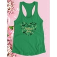 thumbnail image 3 of Mothers Day Gold Garland Racerback Tank Women -Image by Shutterstock, Female Small, 3 of 4