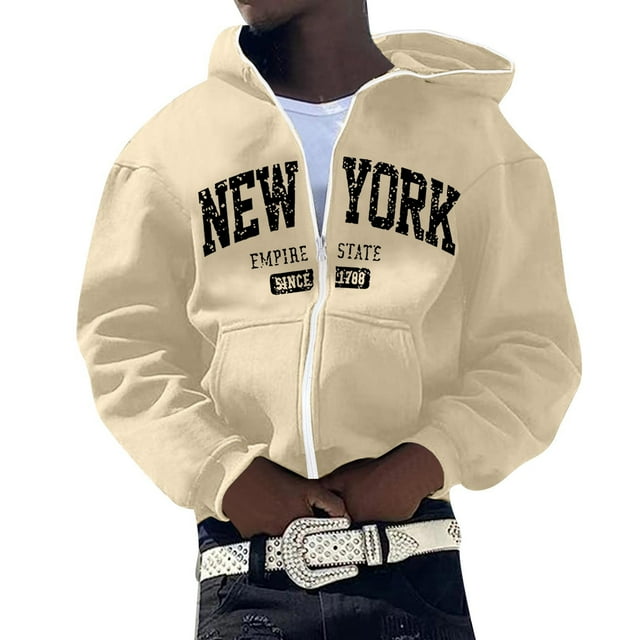 Chandail à Capuche pour Hommes, Cardigan Décontracté Brodé, Manteau, Haut, Style Européen, Mode Personnalité