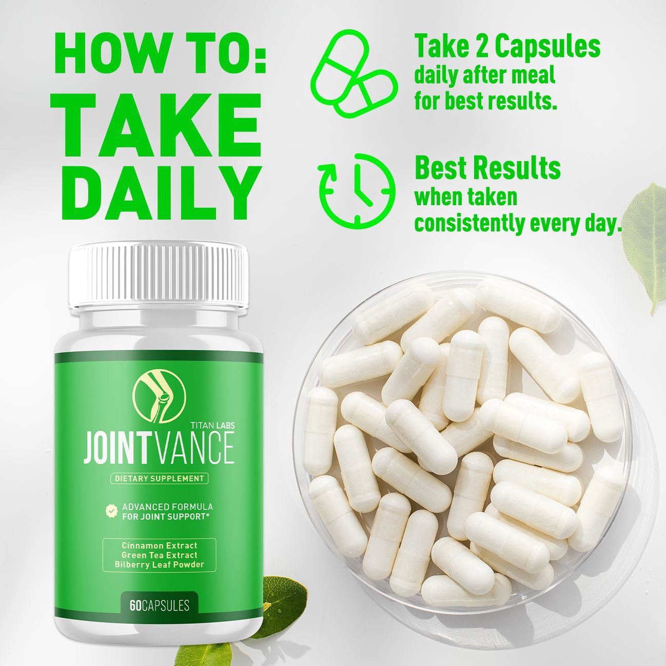 JointVance Advanced Joints Support Supplement Joint Vance 60 Capsules