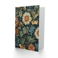 thumbnail image 2 of Artery8 Sunflowers in Leaves Painting Classic Vintage Greeting Birthday Card Him Her All Blank, 2 of 3