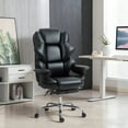 thumbnail image 1 of HOMCOM Office Chair, 400 lbs Big and Tall Desk Chair with Spring Pack, 1 of 10