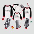 thumbnail image 1 of Pijamas familiares a juego de Navidad, conjunto de pijamas blancos de árbol hermoso de Feliz Navidad, 1 of 4