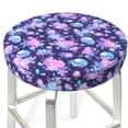 thumbnail image 3 of Gukieu White Skull Flower Print Round Chair Cover, Dust-proof and Non-slip Bar Chair Protective Cover, Suitable for Bars, Restaurants, Offices-14 inch, 3 of 7