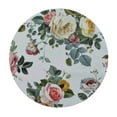 thumbnail image 2 of JEUXUS Spring Summer Rose Floral Round Tablecloth Pink Yellow Garden Flowers Decorative Table Cover Vintage Seasonal Water-Resistant Spill Proof Table Cloth for Kitchen Dining Picnic Holiday, 2 of 7