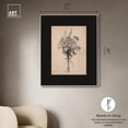 thumbnail image 4 of Delicate Graphite Bouquet II Canvas Print Botanical Art by Art Remedy, Silver Frame, 36 x 45, 4 of 6